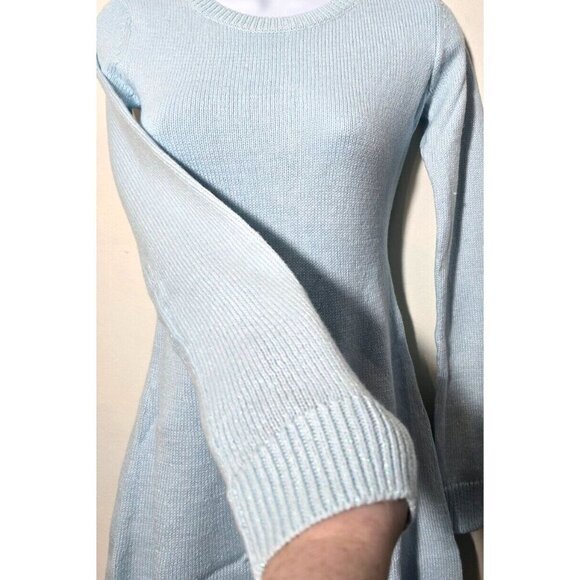 Abercrombie Kids Sweater Dress 13/14 Metallic Blue long Sleeve Pullover Casual - Picture 10 of 15